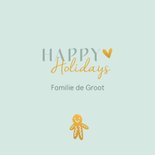 Kerstkaart handlettering in groen en wam geel 3