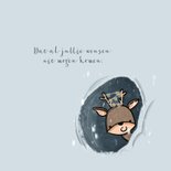 Kerstkaart Hertje in de Sneeuw 2