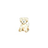 Kerstkaart - Hond met kerstmuts Achterkant