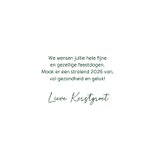 Kerstkaart jaartal 2026 groen 3