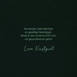 Kerstkaart jaartal 2027 groen 3