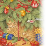 Kerstkaart Joris onder de kerstboom 2