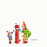 Kerstkaart kaartjes posten 2