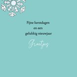 Kerstkaart - Kat sneeuwsterren  3