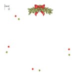 Kerstkaart katten spelen met slinger 2