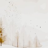 Kerstkaart kerst konijn bos Achterkant