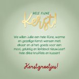 Kerstkaart kerstballen kerstkrans 'Fijne Kerst!' 3