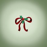 Kerstkaart kerstballen kerstkrans 'Fijne Kerst!' Achterkant