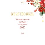 Kerstkaart kerstborrel champagne botanische takken 3