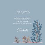 Kerstkaart kersthuisje in de sneeuw met hertjes 3