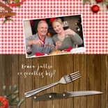 Kerstkaart kerstmenu kerstdiner 2