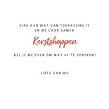 Kerstkaart Kerstshoppen 3