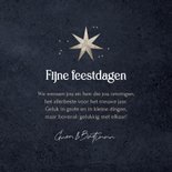 Kerstkaart kerststerren foto fijne feestdagen glitter 3