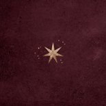 Kerstkaart kerststerren foto kissmas liefde feestdagen rood Achterkant