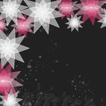 Kerstkaart kerststerren fotokaart sier 2