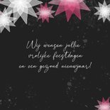 Kerstkaart kerststerren fotokaart sier 3