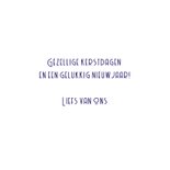 Kerstkaart kittens in blauw 3
