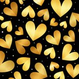 Kerstkaart kus door brievenbus met gouden hartjes Achterkant