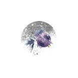 Kerstkaart label 2026 hout en kerstballen Achterkant