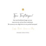 Kerstkaart liefdevol dikke kerstknuffel sterren goud foto 3
