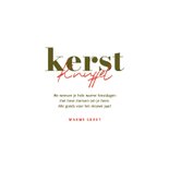 Kerstkaart lieve knuffelbeer met strik kerstknuffel 3