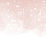 Kerstkaart Merry and Bright met waterverf en sneeuw Achterkant