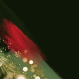 Kerstkaart merry christmas verf abstract lichtjes sneeuw 2