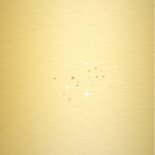 Kerstkaart met eigen foto en gouden sterretjes kader Achterkant