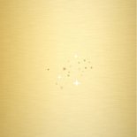 Kerstkaart met eigen foto en gouden sterretjes kader Achterkant