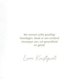 Kerstkaart met foto en kerstboom label design 3