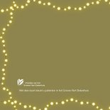 Kerstkaart met foto en slinger van lampjes Vrienden GHZ 2