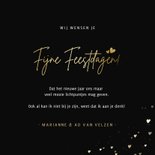 Kerstkaart met gouden hartjes veel lichtpuntjes voor 2027 3