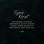 Kerstkaart met groot gouden hart groen fijne kerst 3