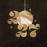 Kerstkaart met marmer kerstbal 2027 2