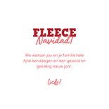 Kerstkaart met schaap in fleece trui 3