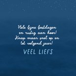 Kerstkaart met slapende kerstman 3