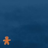 Kerstkaart met slapende kerstman Achterkant