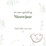 Kerstkaart met vredesduif kerstkoekje 3