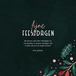 Kerstkaart met vrolijk kader en grote foto fijne feestdagen 3