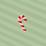 Kerstkaart met vrolijk kerstelfje en gemberkoek mannetje Achterkant