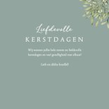 Kerstkaart mistletoe witte duif 3