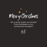Kerstkaart modern typografisch foto merry christmas 3