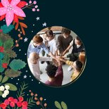 Kerstkaart moderne kerstroos poinsettia modern 2026 2