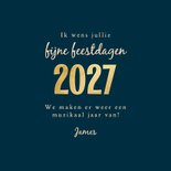 Kerstkaart muziek instrumenten kerst 2027 sterren 3