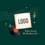 Kerstkaart muziek instrumenten muziekvereniging kerst 2026 2