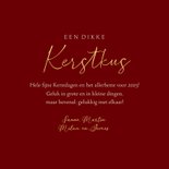 Kerstkaart nostalgisch kerstkus krans hartjes foto takjes 3