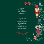 Kerstkaart notenkraker ballet kerstkrans foto 3