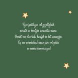 Kerstkaart Rendier met sjaal en vogel 3