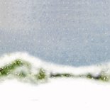 Kerstkaart rode fiets in de sneeuw Achterkant