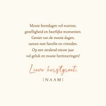 Kerstkaart roodborst met dennenappels 3